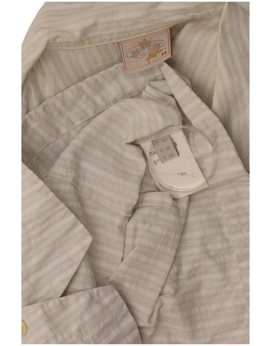 Maglia Senza Maniche Donna Canadiens IT 44 Blu Medio a Righe