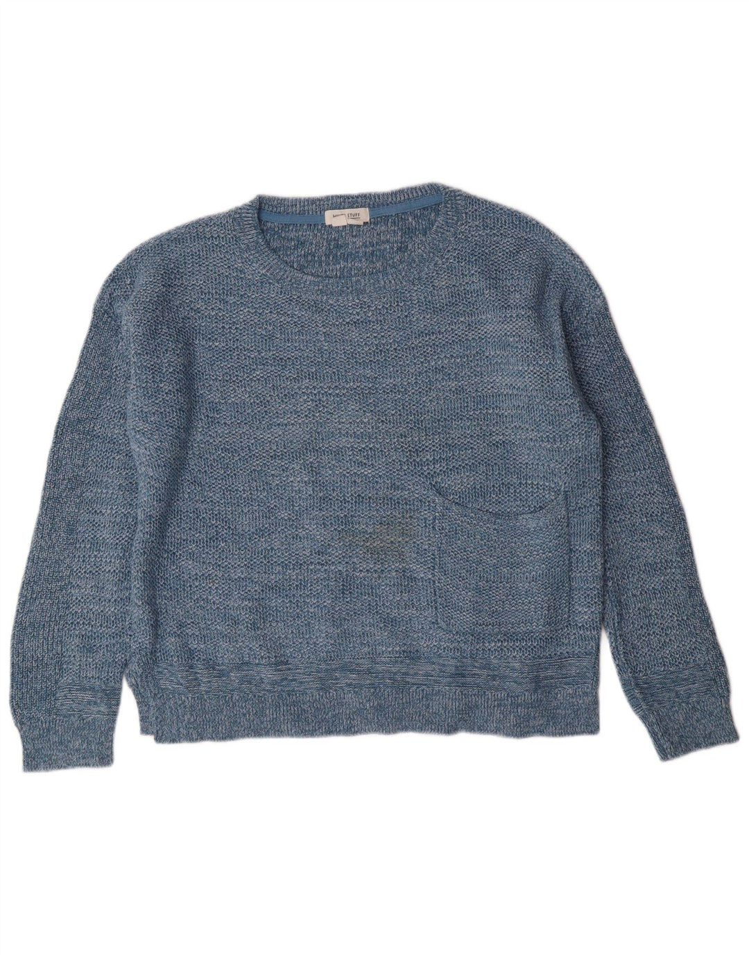 Maglione maglione girocollo da donna White Stuff UK 12 Cotone blu medio