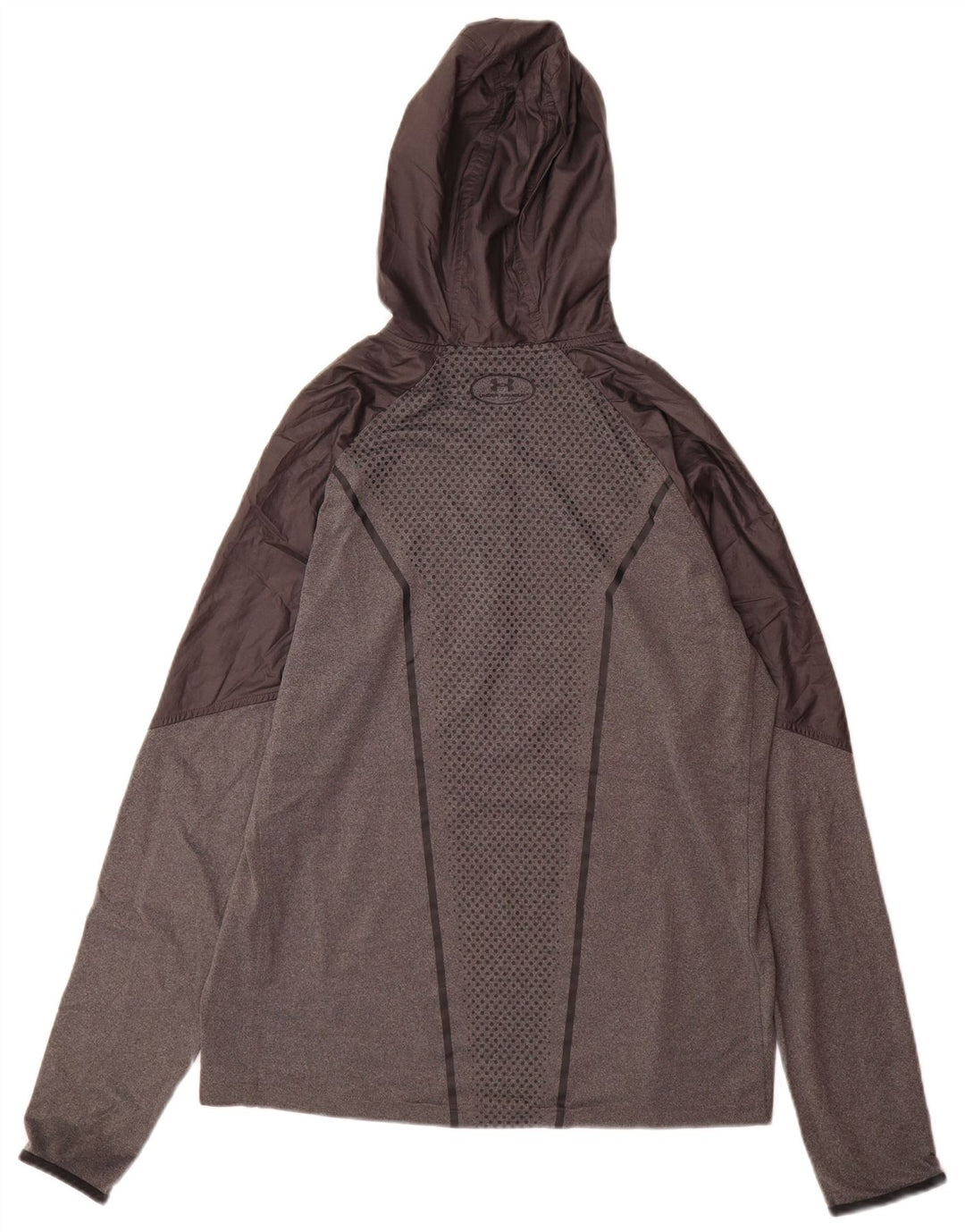 Under Armour Uomo Pullover con cappuccio Tuta da ginnastica Top Large Grigio Colourblock