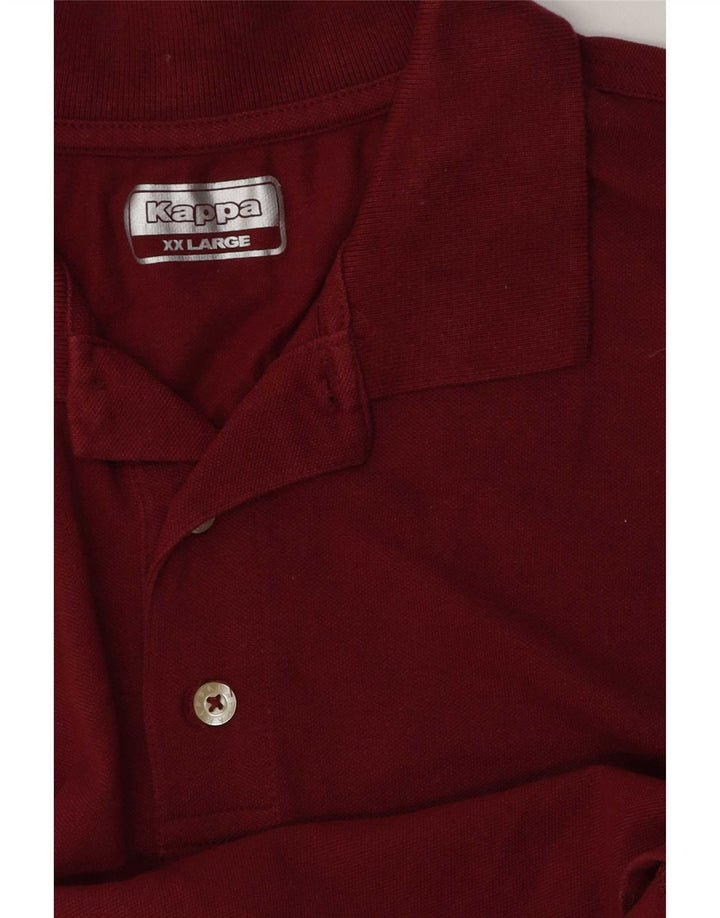 Polo Kappa da uomo 2XL Borgogna