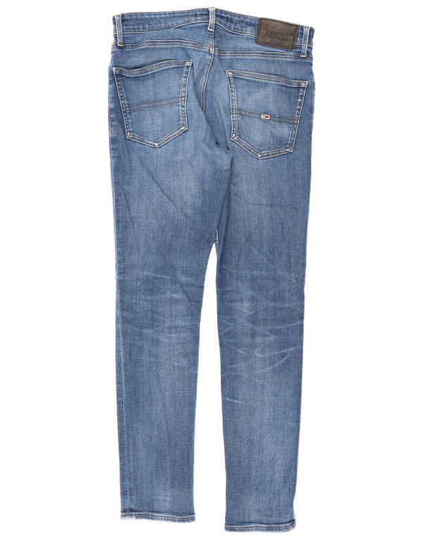 Jeans slim da uomo Tommy Hilfiger W31 L32 cotone blu