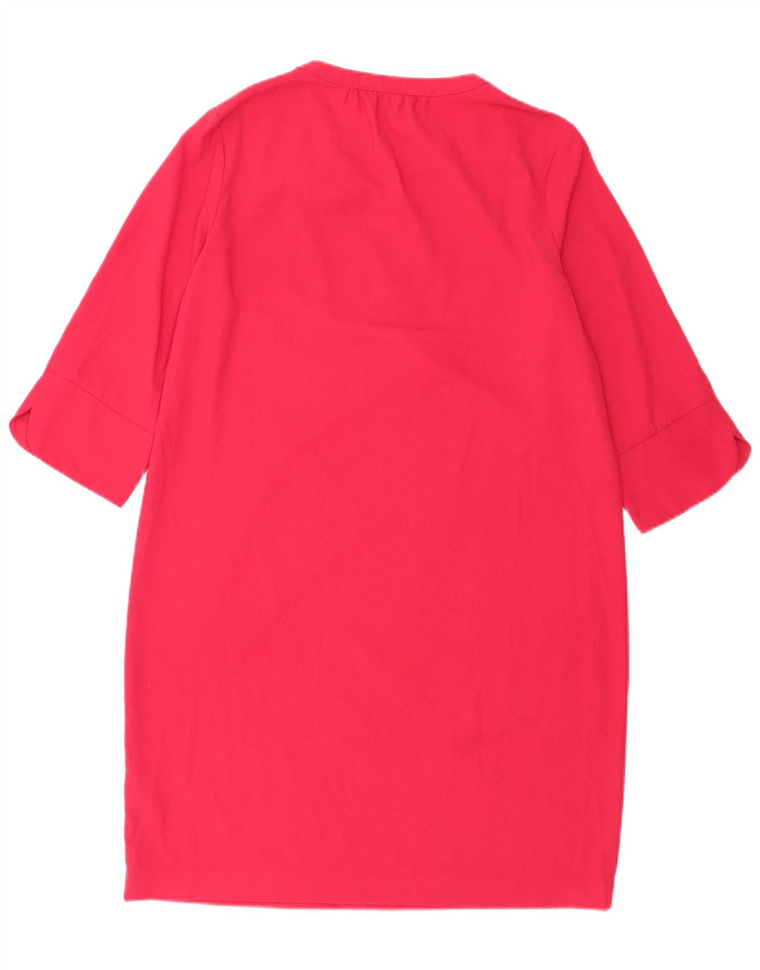 Abito a trapezio con maniche a 3/4 da donna Marks & Spencer UK 14 Grande poliestere rosa
