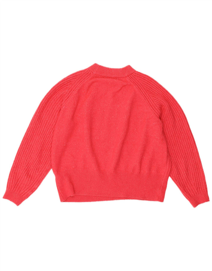 Maglione girocollo corto da donna Marks & Spencer UK 14 Rosa medio