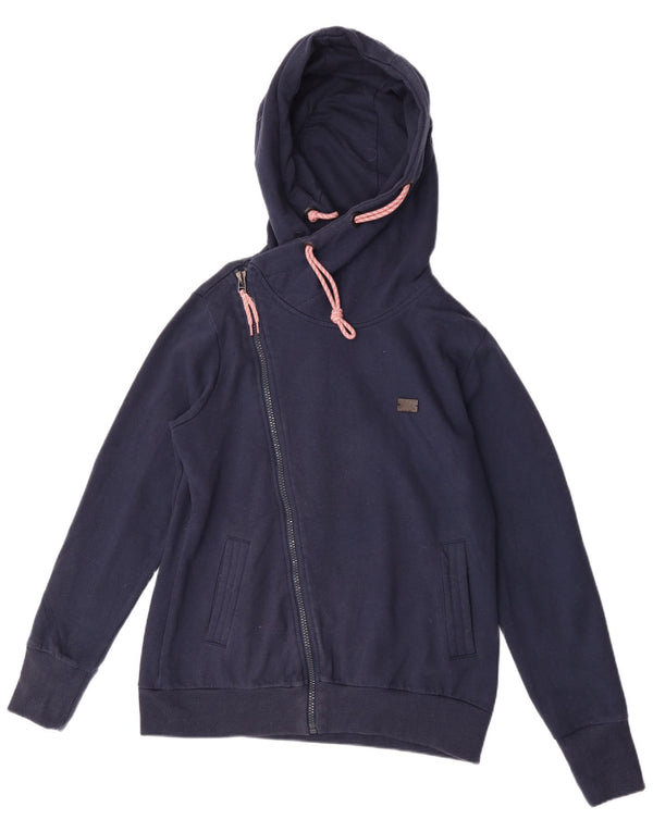Maglione con cappuccio e zip da donna Kappa UK 20 2XL Blu navy in cotone sportivo