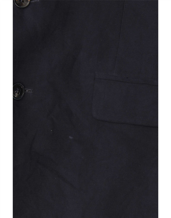 Giacca Blazer a 2 Bottoni Zara da Uomo IT 54 2XL Viscosa Blu Navy
