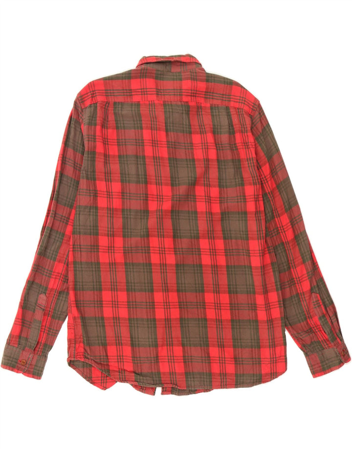 J. CREW Mens Shirt Large Red Check Cotton Vintage J. Crew and Second-Hand J. Crew from Messina Hembry 