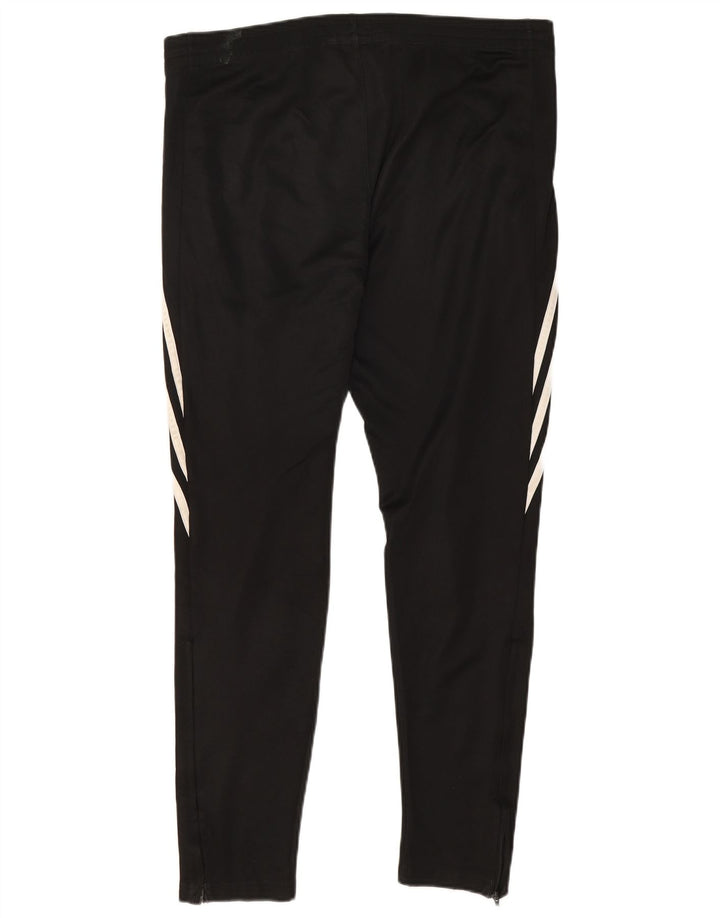Pantaloni da tuta Adidas Climalite da uomo grandi in poliestere nero