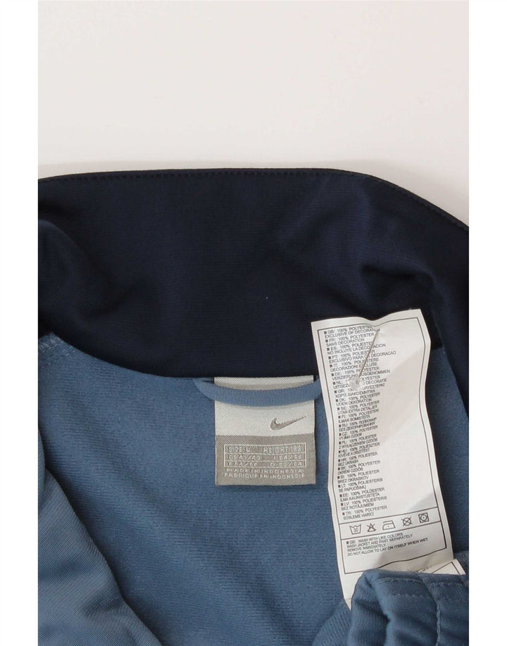 Giacca da tuta da uomo Nike UK 41/43 Large Blu Navy Colourblock