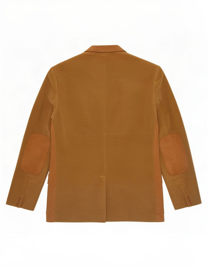 Giacca blazer da uomo in velluto a coste a 3 bottoni Zara EU 50 Colorblock beige medio