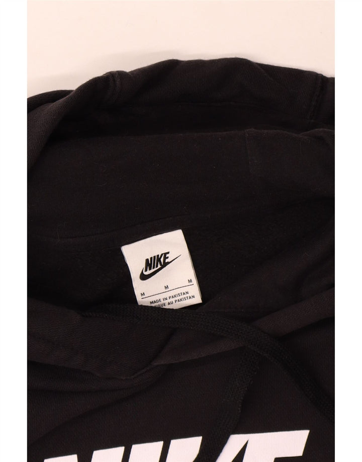 Felpa con cappuccio grafica Nike da uomo in cotone nero medio