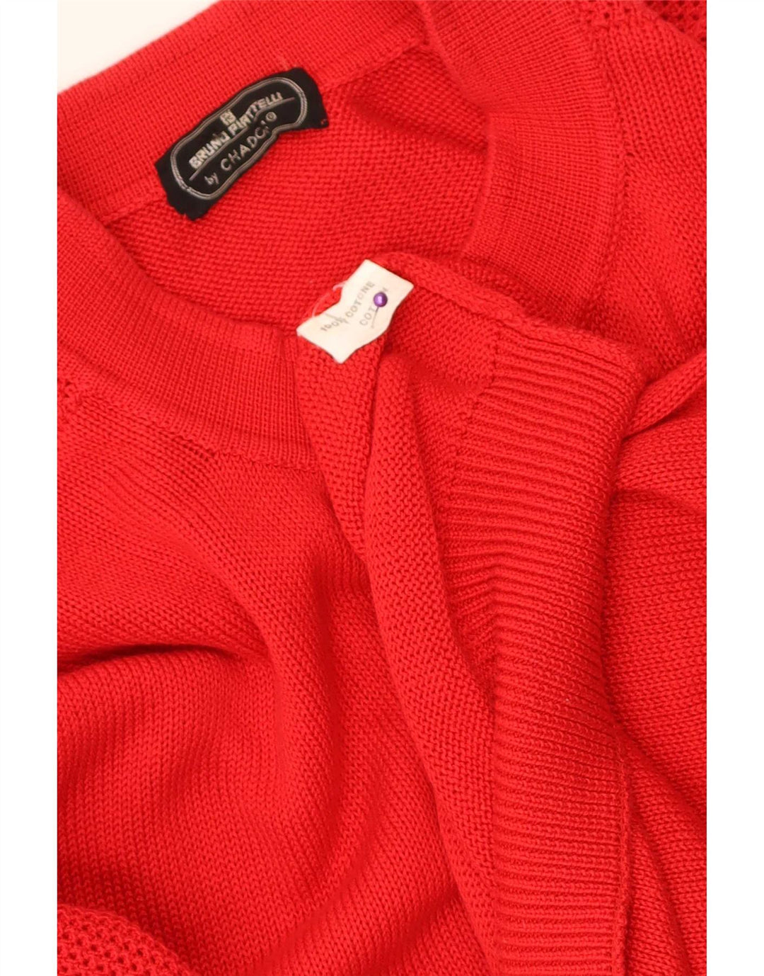 Maglione cardigan da uomo vintage grande cotone rosso