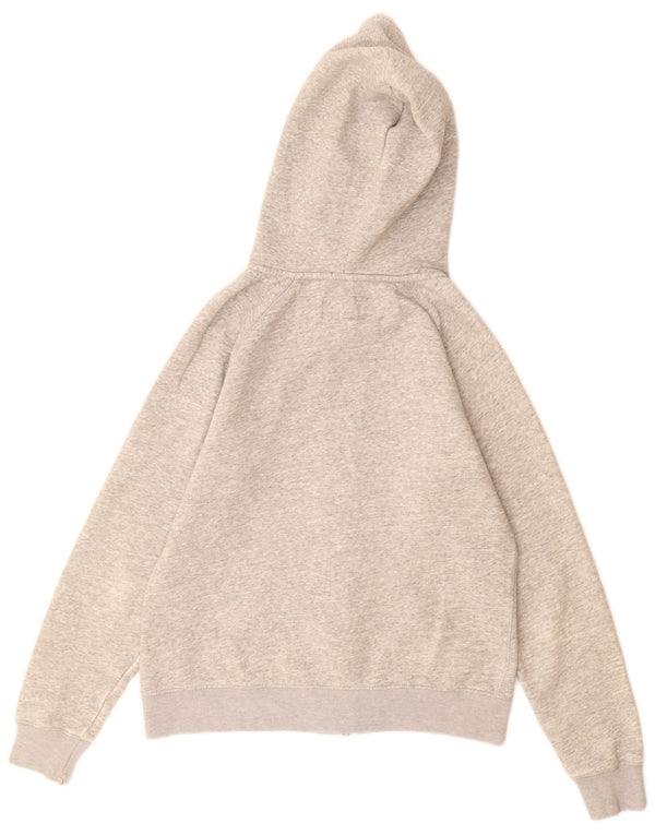 Maglione con cappuccio e zip da donna Jack Wills UK 12 Cotone screziato grigio medio