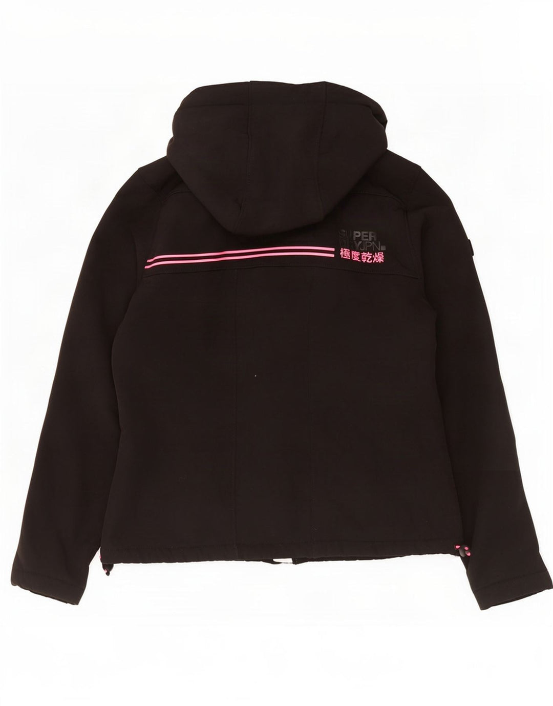 Giacca a vento con cappuccio da donna Superdry UK 12 media nera