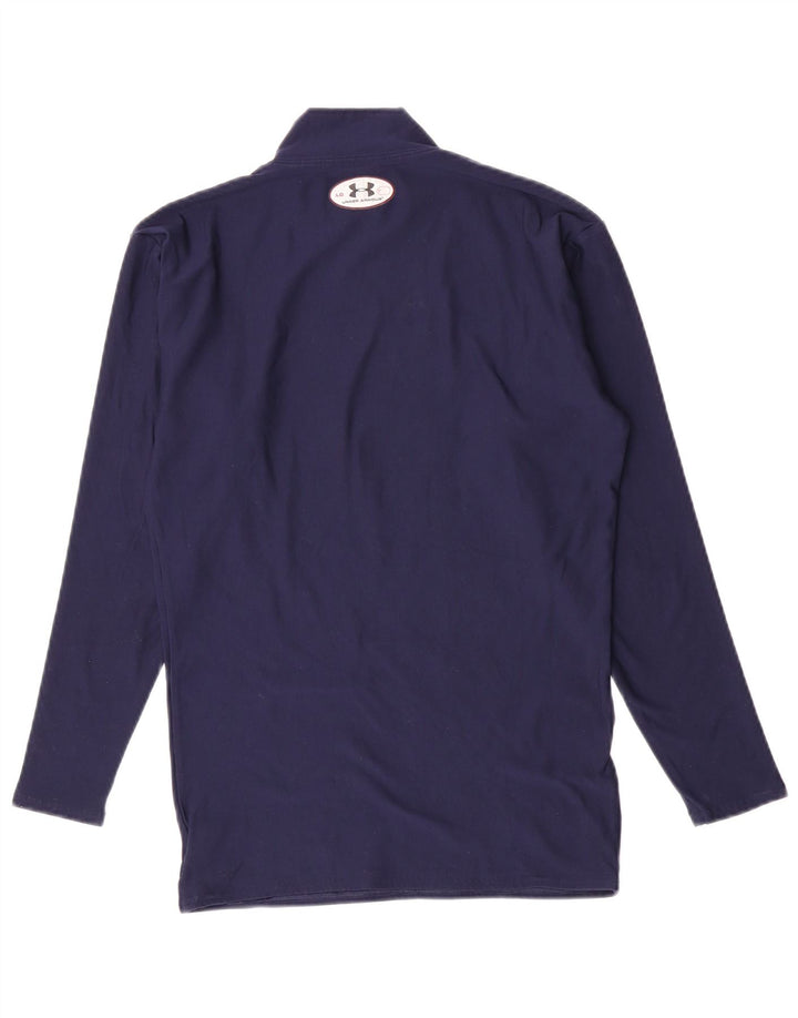 Maglia a maniche lunghe da donna Under Armour UK 14 Large in nylon blu navy