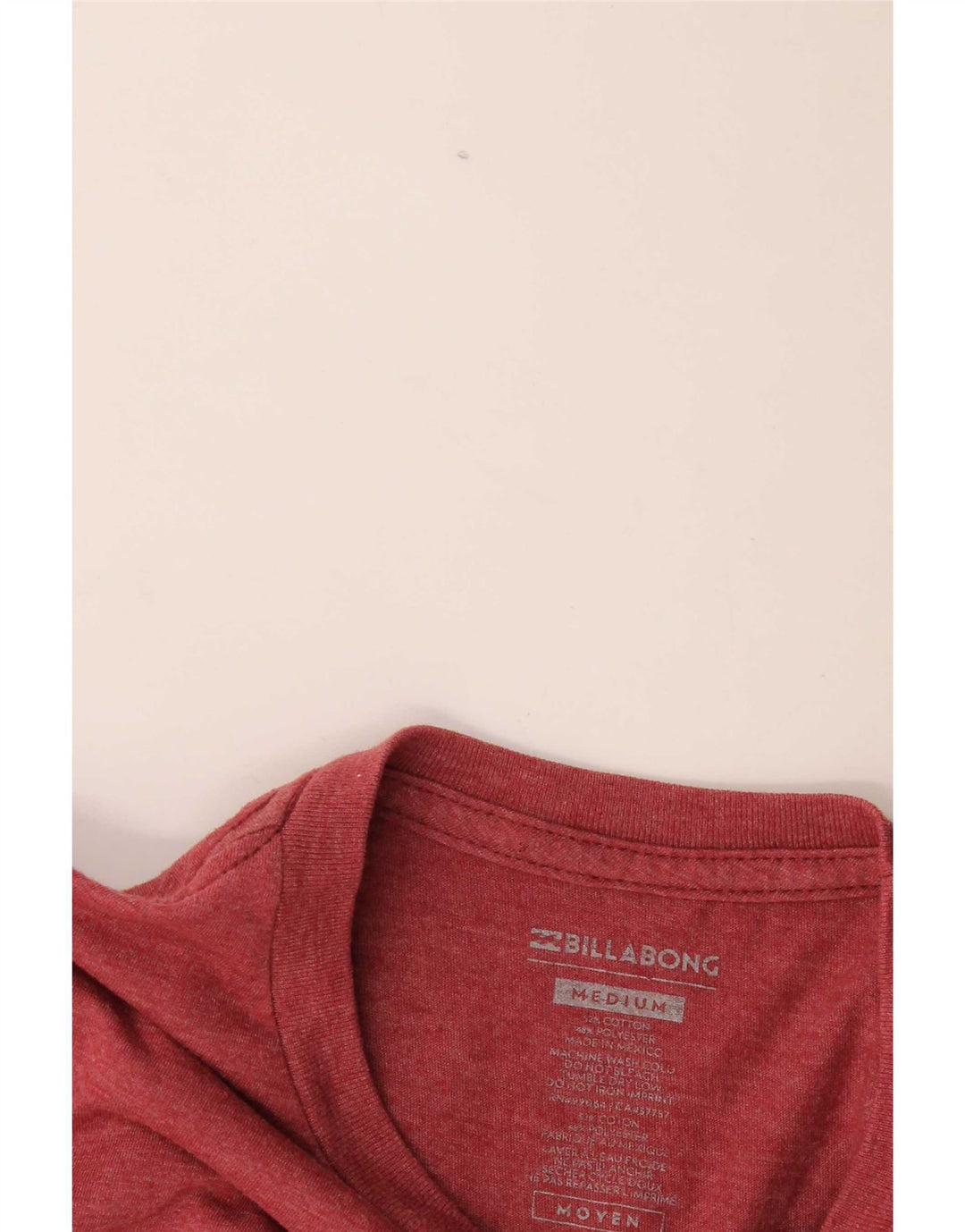 Maglietta grafica da uomo Billabong Top in cotone bordeaux medio