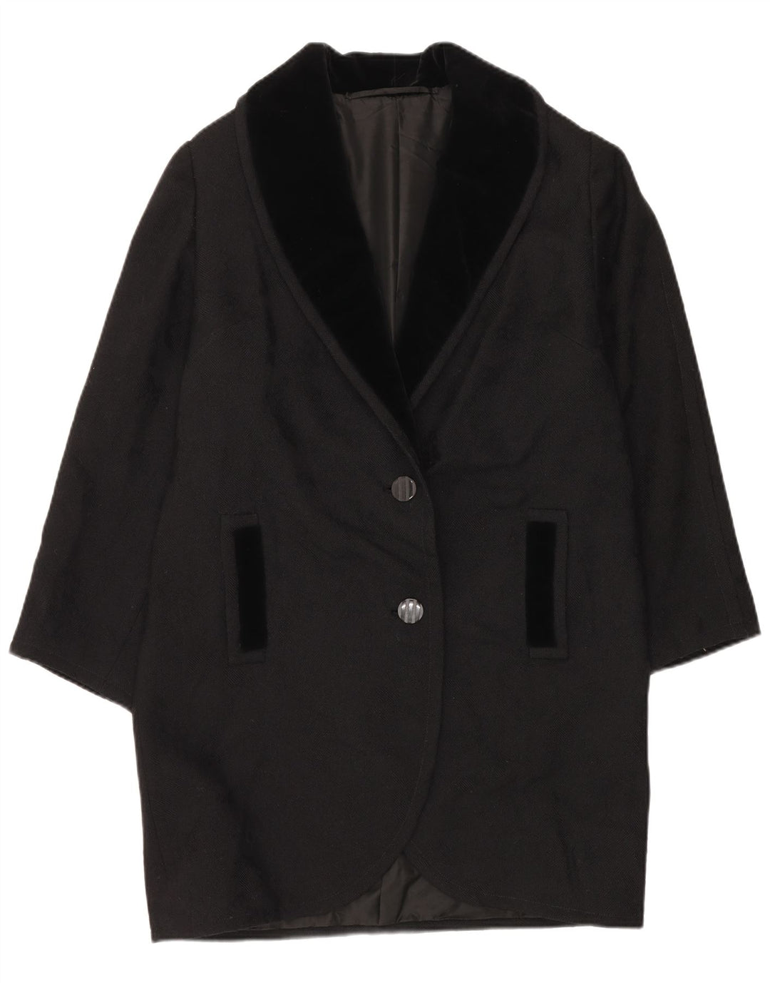 Cappotto da donna VINTAGE UK 18 XL Nero