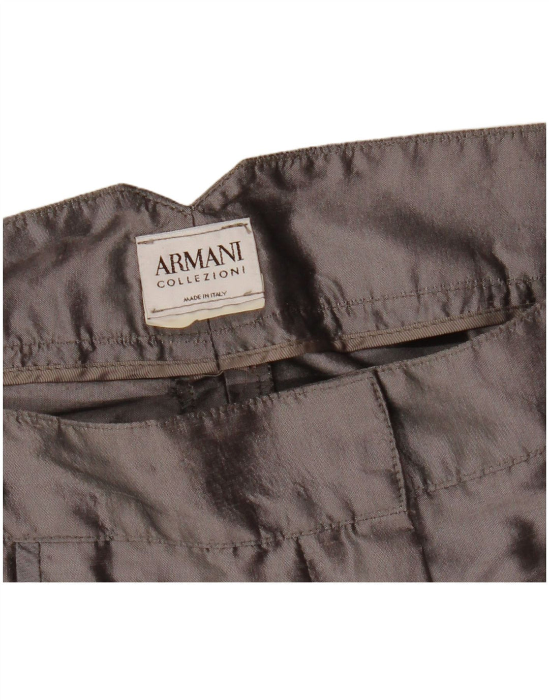 Pantaloni Capri dritti da donna Armani W31 L22 Grigi