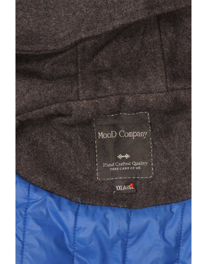 Montgomery con cappuccio da uomo vintage UK 44 2XL Grigio