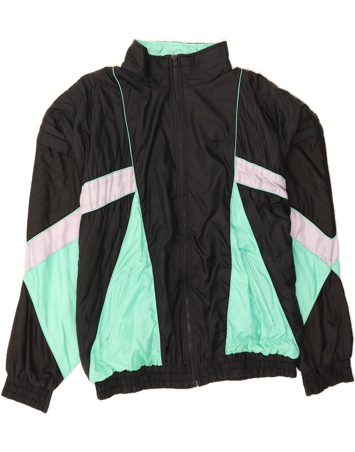 PANDORA Mens Tracksuit Top Jacket XL Black Colourblock Polyamide Vintage Pandora and Second-Hand Pandora from Messina Hembry 