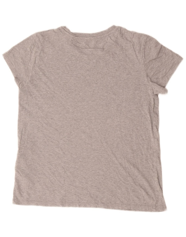 T-shirt grafica da donna Levi's Top UK 14 Cotone screziato grigio medio