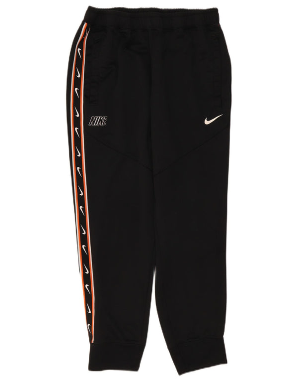 Pantaloni da tuta con grafica Nike da donna, pantaloni da jogging, UK 16, grande, poliestere nero