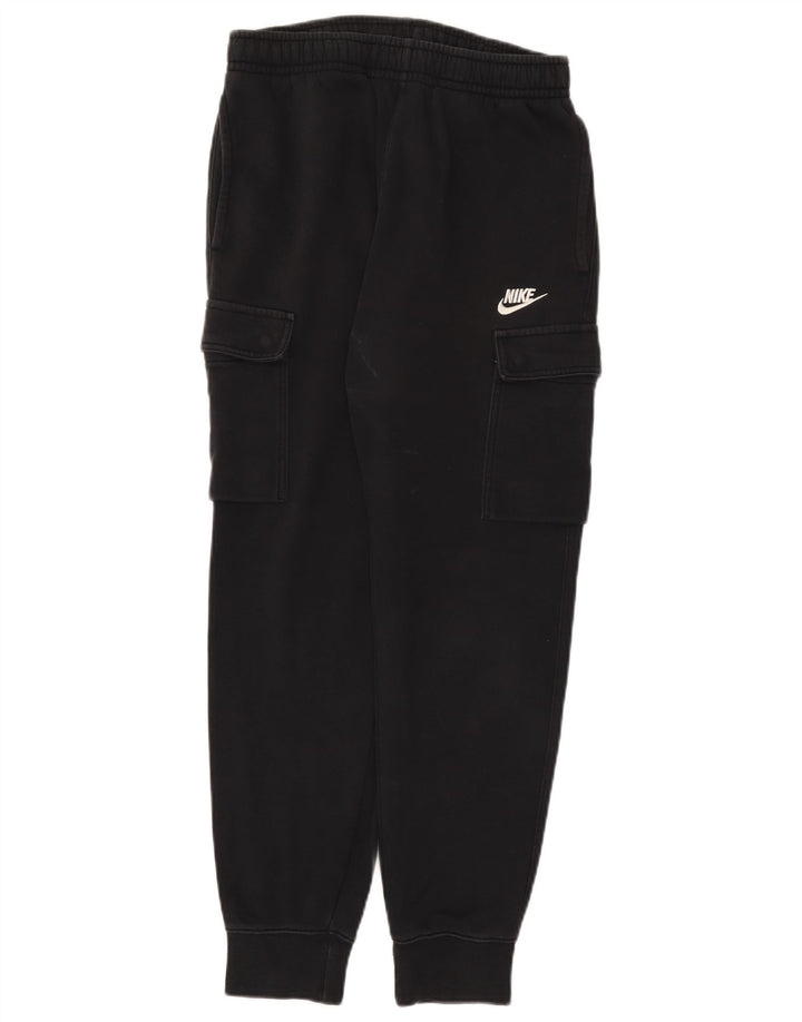 Pantaloni da tuta cargo Nike da uomo, pantaloni da jogging, piccoli, cotone nero