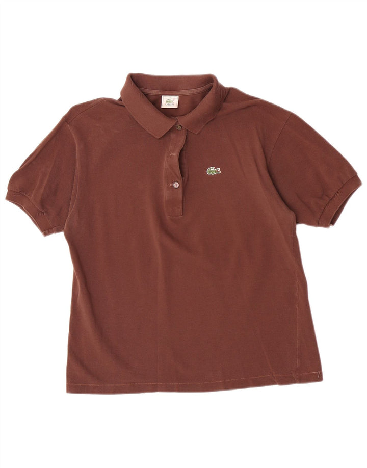 Polo da donna Lacoste taglia 42 grande marrone