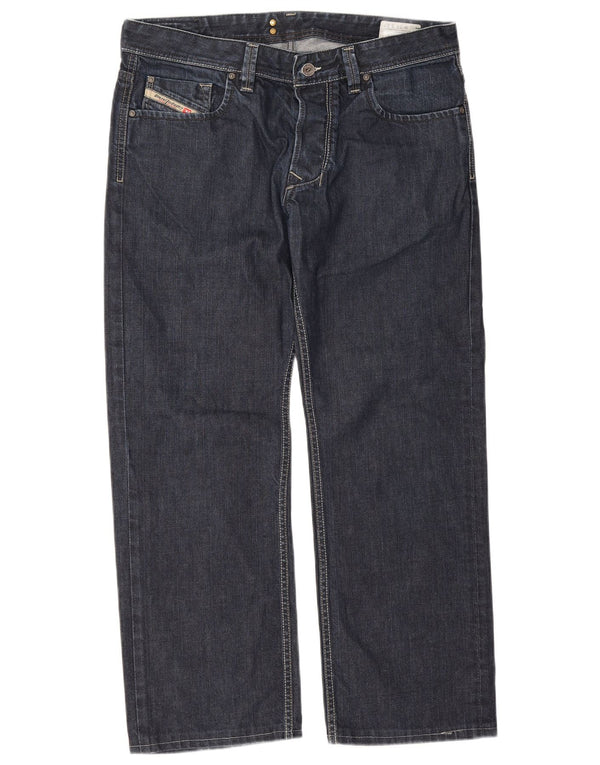 Jeans dritti da uomo Diesel Larkee W34 L27 cotone blu navy
