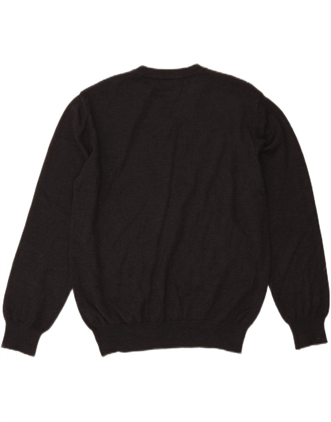 Maglione vintage da uomo con scollo a V XL grigio a rombi/lana diamante