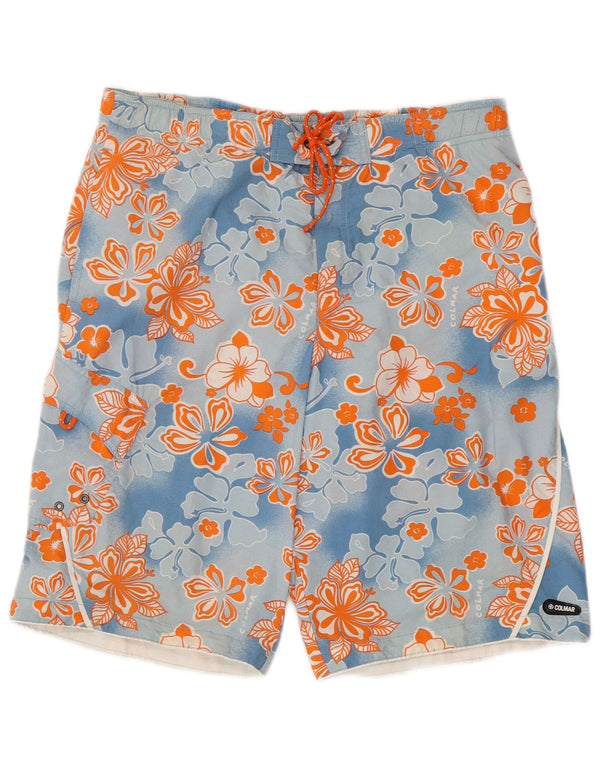 Pantaloncini da bagno da uomo Colmar EU 52 Large Blu Floreale Poliammide