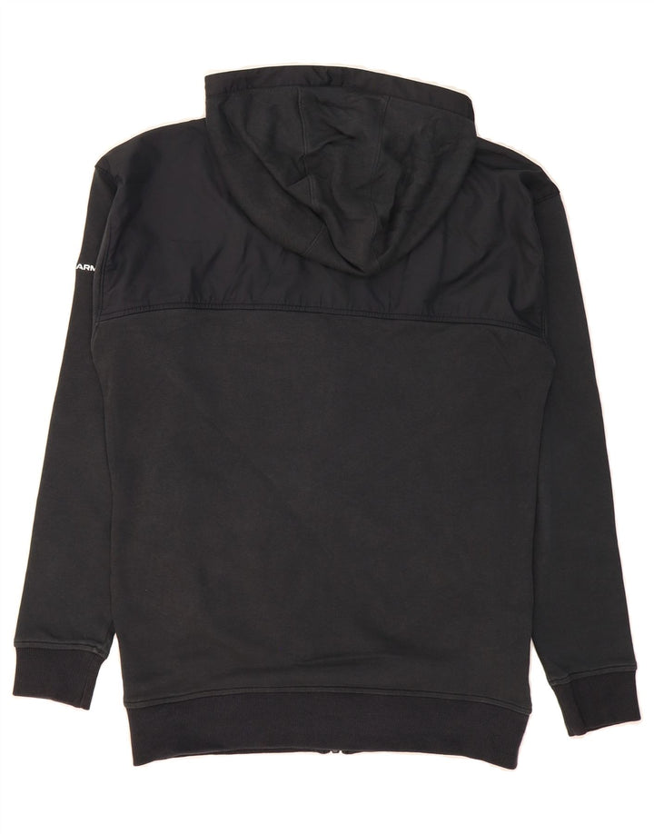 UNDER ARMOUR Mens Zip Hoodie Sweater Small Black Vintage Under Armour and Second-Hand Under Armour from Messina Hembry 