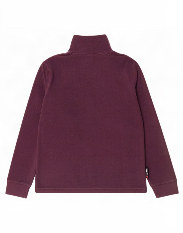 Maglione in pile da donna con collo e zip Invicta UK 14 poliestere viola medio