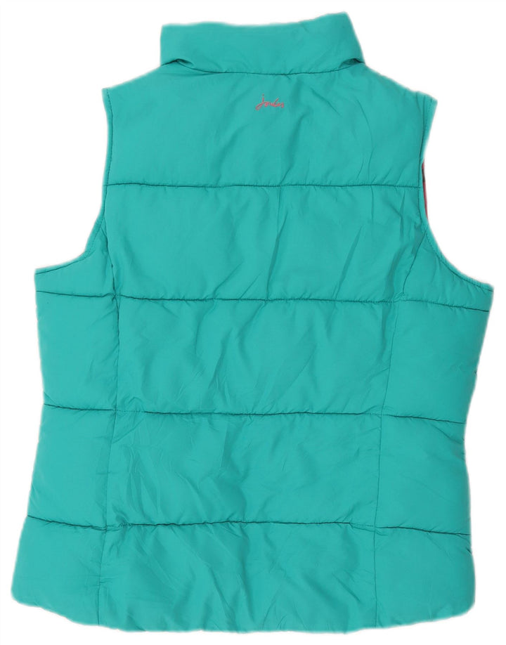 Gilet imbottito da donna Joules UK 12 medio turchese poliestere