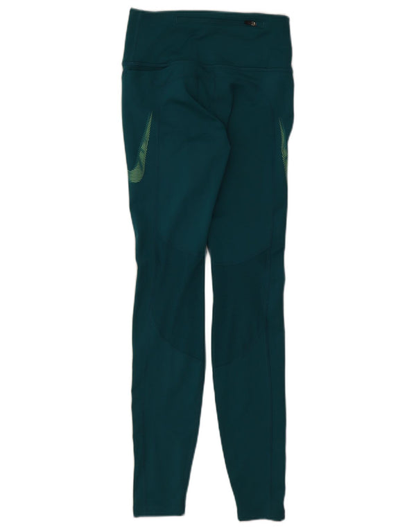 Leggings grafici Nike Dri Fit da donna UK 4 XS verdi