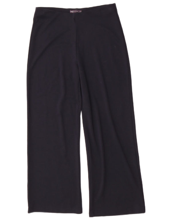 Pantaloni casual da donna Marks & Spencer UK 14 Large W32 L30 Blu navy