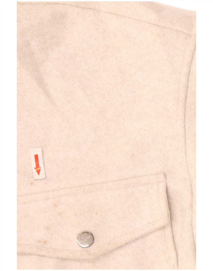 Camicia oversize da donna Zara Oversize UK 10 Small Poliestere bianco sporco