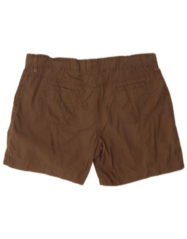 Pantaloncini cargo da donna Marks & Spencer UK 16 Large W34 cotone kaki