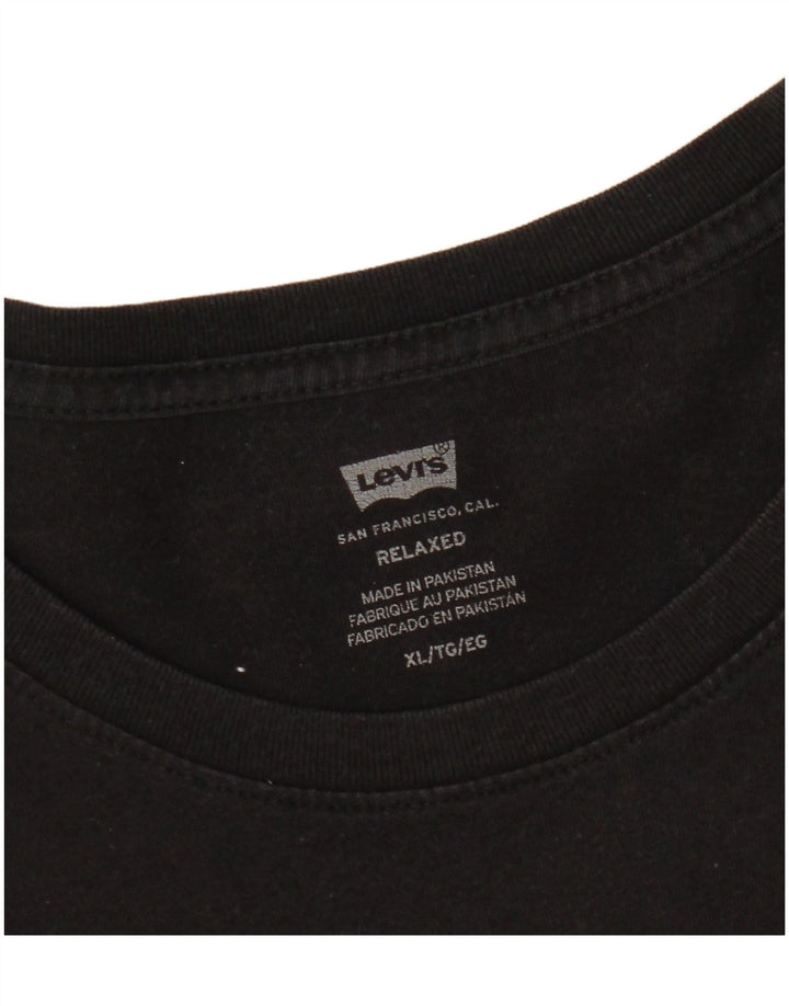 T-shirt grafica rilassata da uomo Levi's Top XL Nera