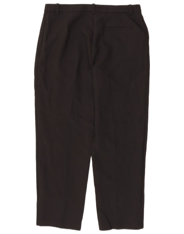 Pantaloni casual dritti da donna Marks & Spencer UK 16 Large W34 L30 neri