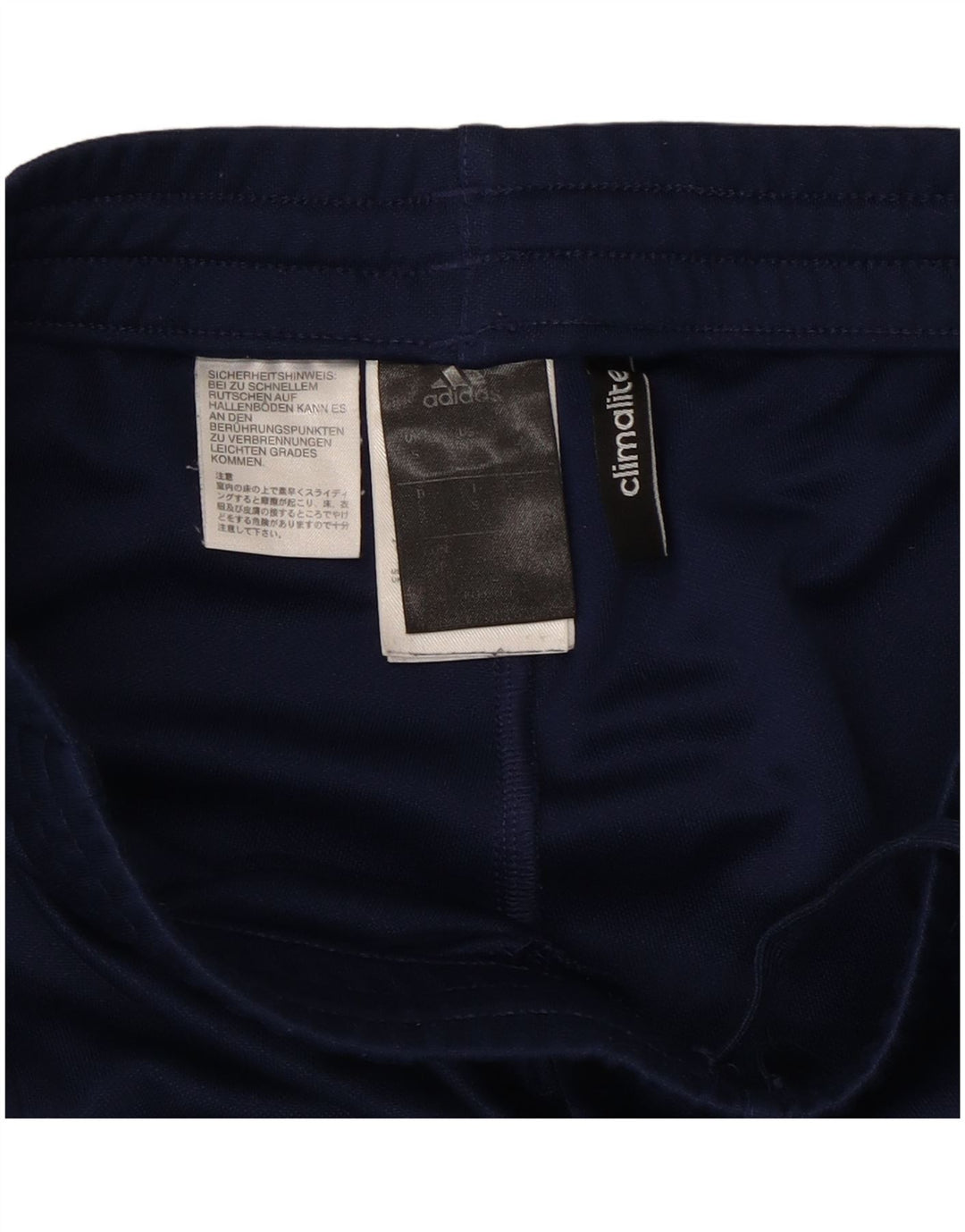 Pantaloni da tuta Adidas Climalite da uomo piccoli in poliestere blu navy