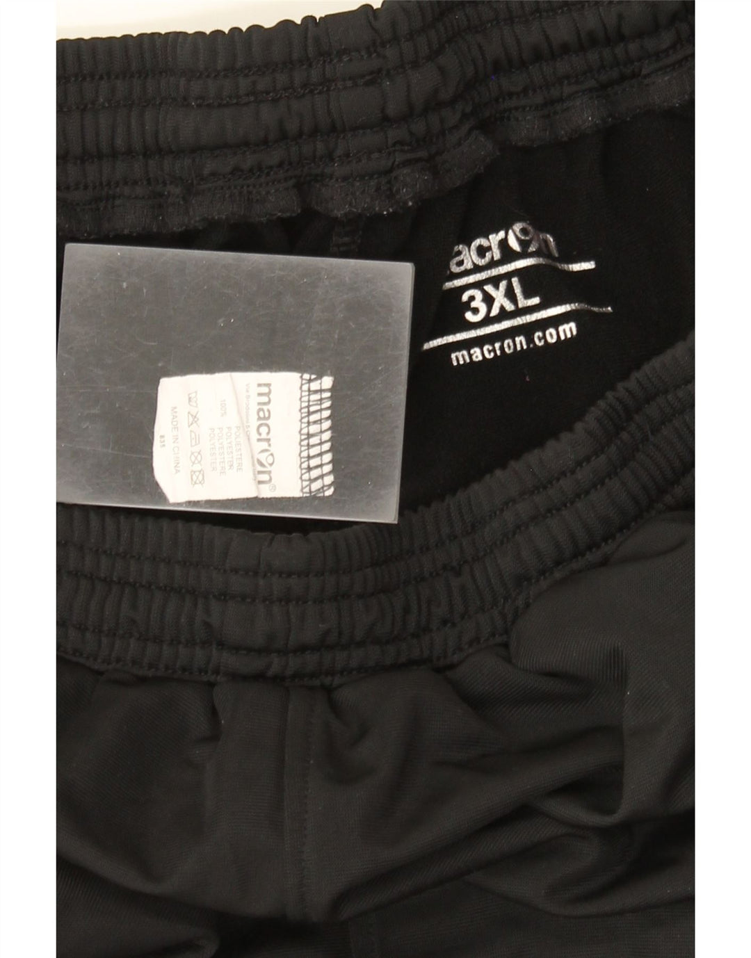 Pantaloncini sportivi grafici da uomo Macron 3XL poliestere nero