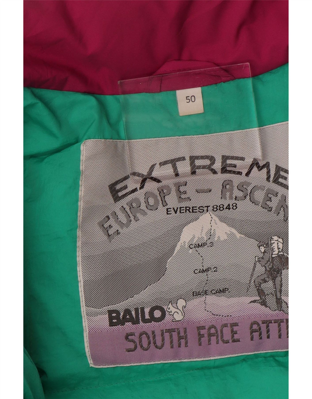 Piumino Uomo BAILO IT 50 Large Rosa Colourblock Poliammide