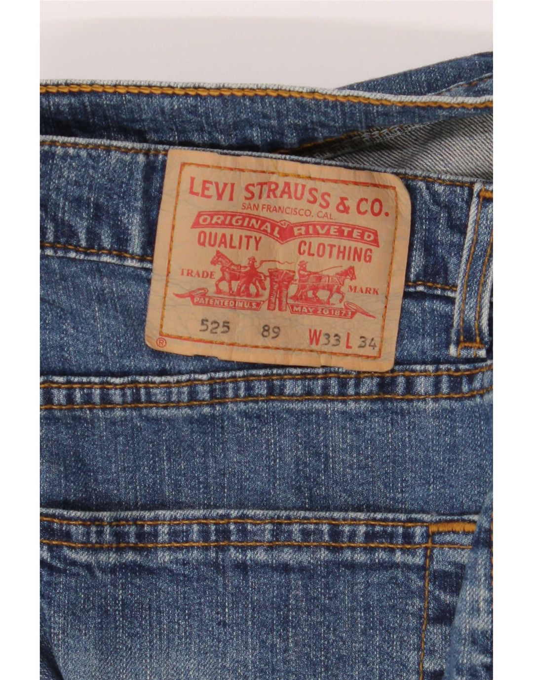 Jeans Levi's 525 Bootcut da donna W33 L34 in cotone blu