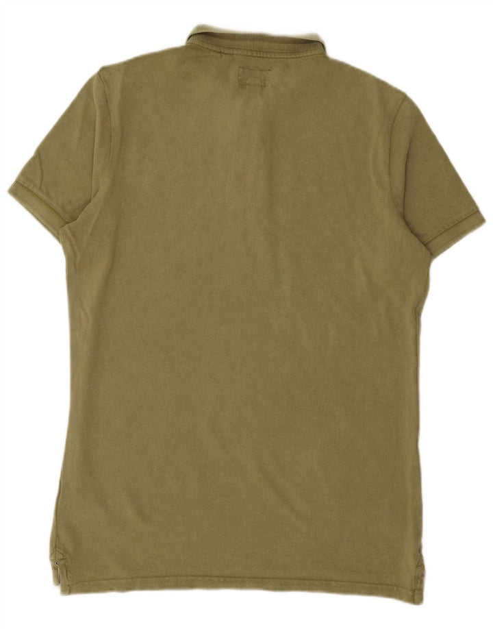 Polo da uomo SUPERDRY grande in cotone verde