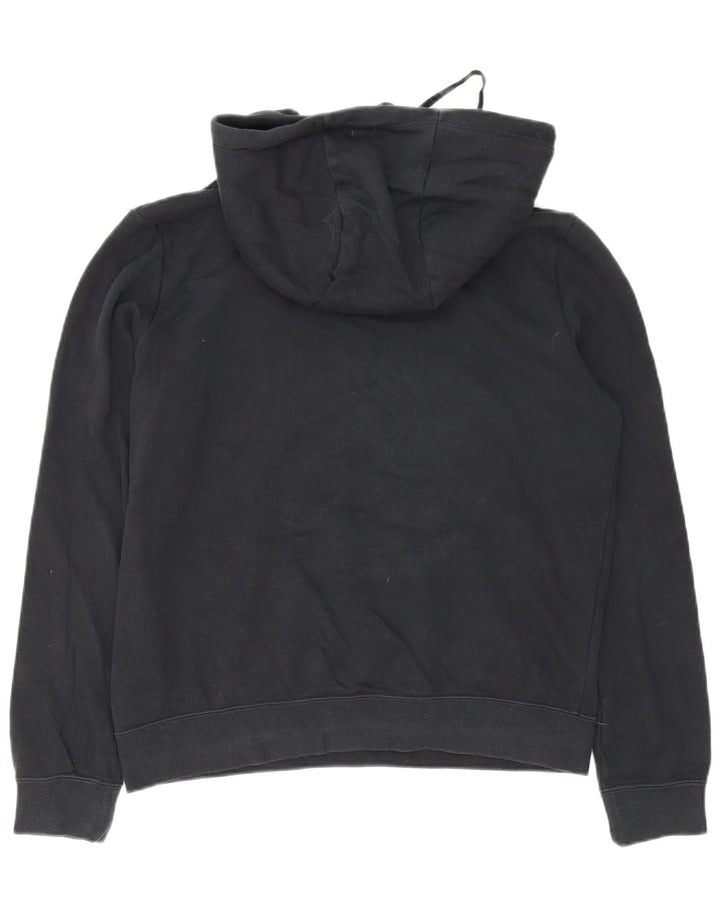 Felpa con cappuccio da uomo Nike, cotone medio nero