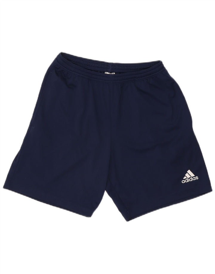 Pantaloncini sportivi Adidas Aeroready da uomo medi sportivi in poliestere blu navy