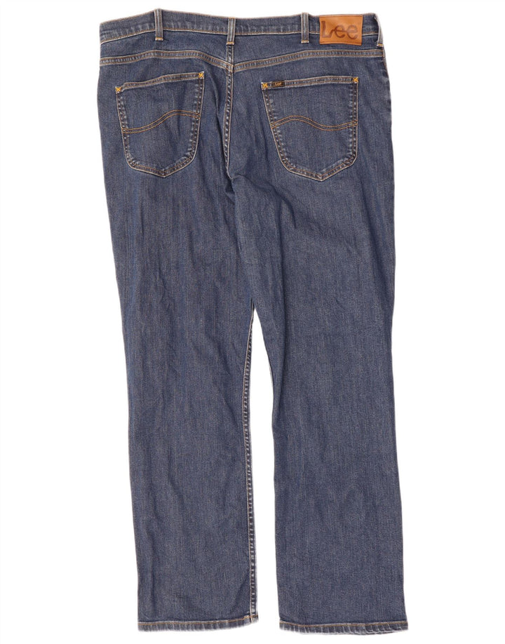 Jeans dritti da uomo LEE Brooklyn W42 L32 in cotone blu navy