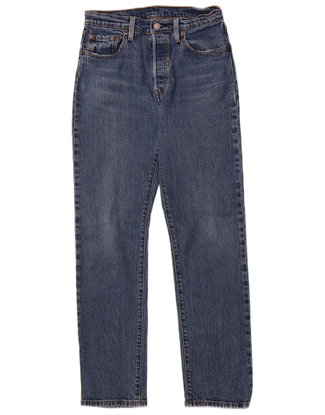 LEVI'S Mens 501 Straight Jeans W27 L30 Blue Cotton