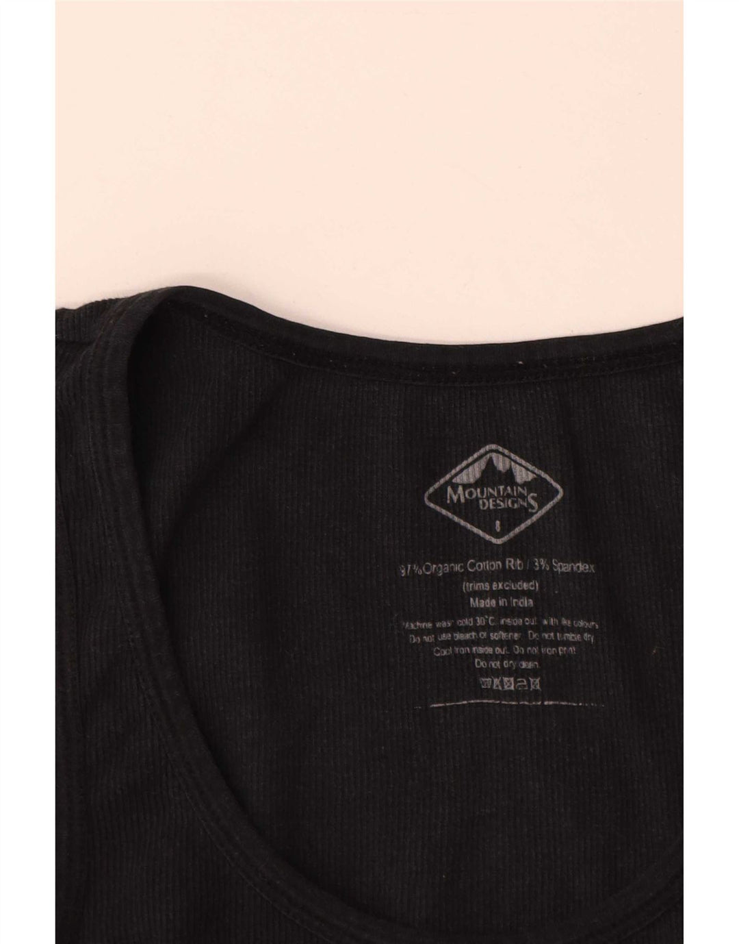 Canotta da donna Mountain Designs UK 8 piccola in cotone nero