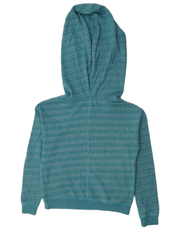 Maglione oversize con cappuccio da donna Roxy UK 6 XS cotone a righe blu